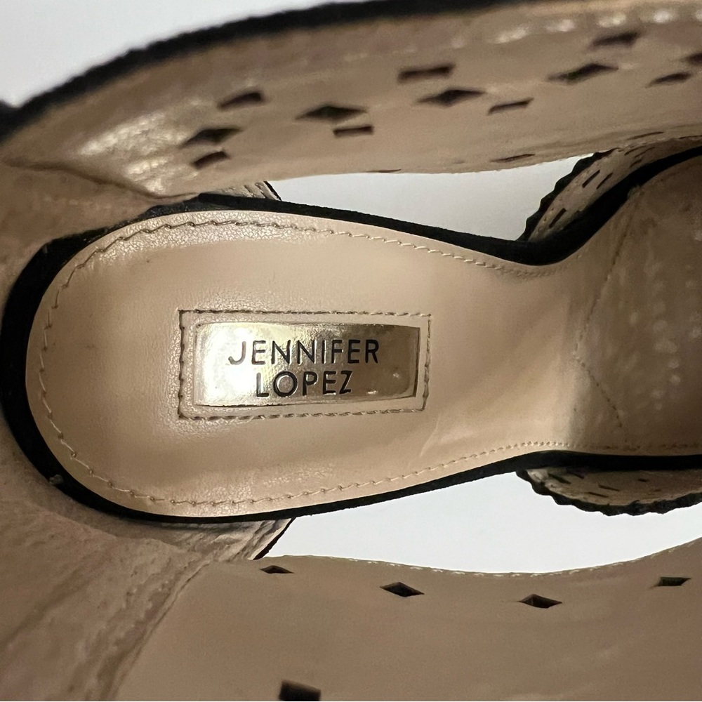Jennifer Lopez Sweet Gum Cutout High Heels- Black - Picture 9 of 10